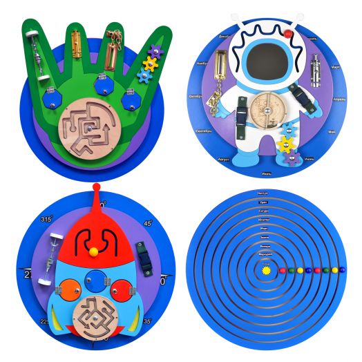 БЗК-010 Бизиборд «Космонавт» (500х520 мм)