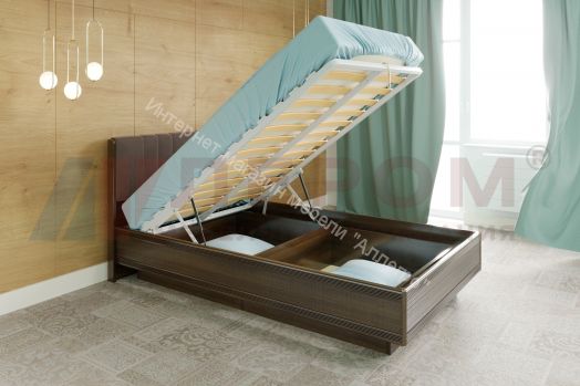 Карина Кровать КР-1012 (1,4х2,0) с П/Мех. и мягким изголовьем