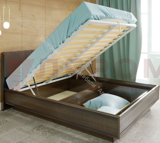 Карина Кровать КР-1014 (1,8х2,0) с П/Мех. и мягким изголовьем