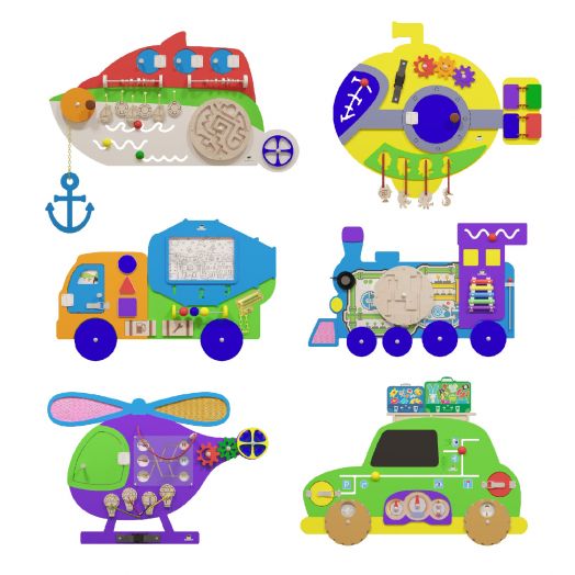 БЗТ-012 Бизиборд «Автомобиль» (730х540 мм)