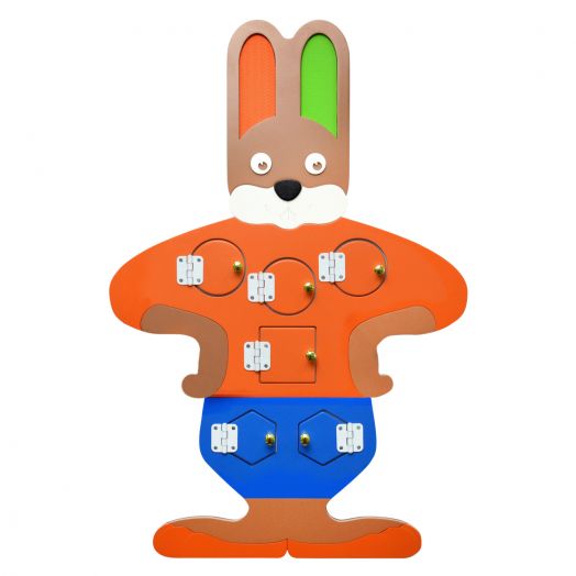 НБТ-05 Бизиборд «Зайчик-Побегайчик» (750х500 мм)