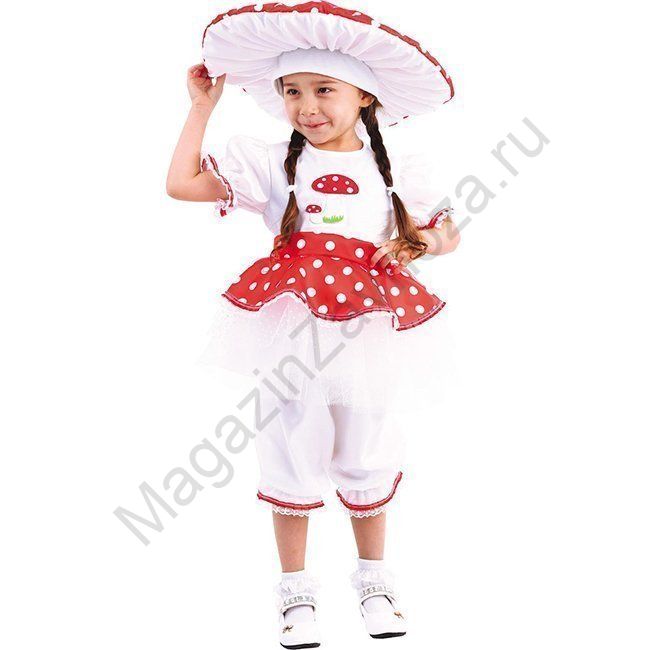 Карнавальный костюм Мухомор  р 110-56 /текстиль/Пуговка/