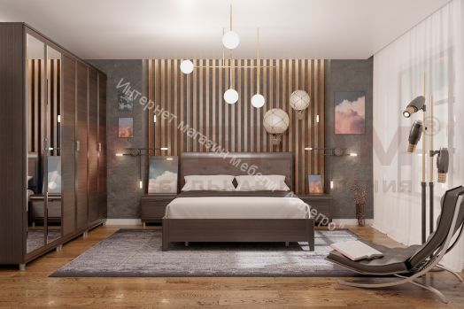 Кровать КР-2073  (1,6х2,0) с мягким изголовьем Мелисса