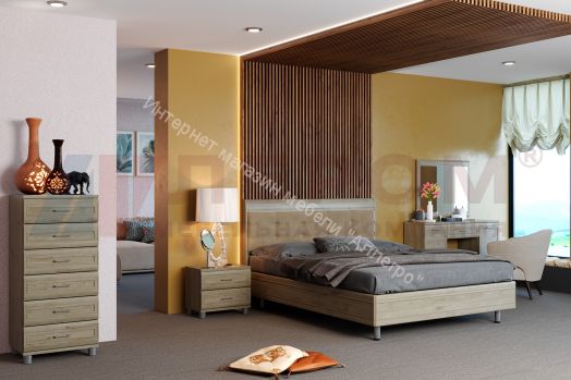 Кровать КР-2854 (1,8х2,0) с мягким изголовьем Мелисса