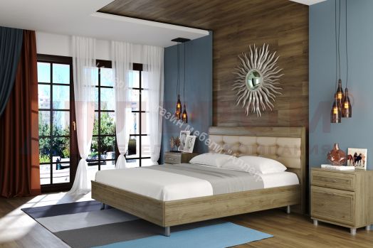 Кровать КР-2854 (1,8х2,0) с мягким изголовьем Мелисса