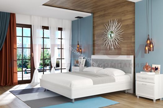 Кровать КР-2854 (1,8х2,0) с мягким изголовьем Мелисса