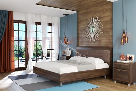 Кровать КР-2854 (1,8х2,0) с мягким изголовьем Мелисса