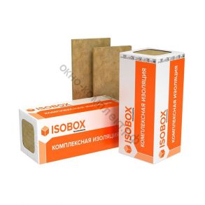 Минеральная вата ISOBOX ЭКСТРАЛАЙТ 33 кг/м3 1200х600х50 мм х 8 шт (0,288 м3/упак; 5,76 м2/упак), упак  код:176140