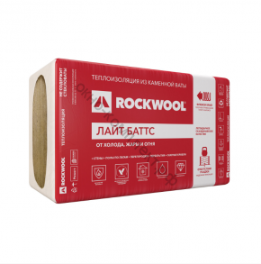 Минеральная вата ROCKWOOL Лайт Баттс 37 кг/м3 1000х600х100 мм х 5 шт (0,3 м3/упак; 3 м2/упак), упак  код:137980