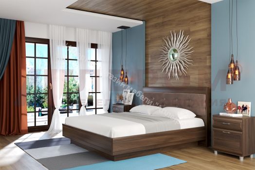 Кровать КР-1854 (1,8х2,0) с П/Мех и мягким изголовьем Мелисса