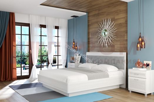 Кровать КР-1854 (1,8х2,0) с П/Мех и мягким изголовьем Мелисса