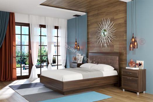 Кровать КР-1852  (1,4Х2,0) с П/Мех и мягким изголовьем Мелисса