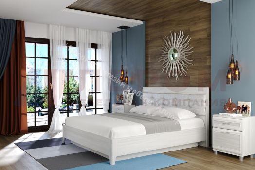 Кровать КР-1074 (1,8х2,0) с П/Мех. и мягким изголовьем Мелисса