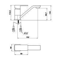 Смеситель с поворотным изливом Timo Selene 2061-15/00F схема 2