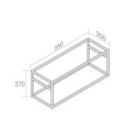 Консоль стальная AET ITALIA FRAME STRUTTURA IN FERRO PER L012 подвесной 95х35 A512V1 схема 2