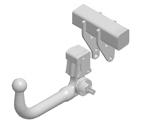 Фаркоп Audi A6 седан/универсал, в т.ч. Quattro 2011-2018, Audi A7 Sportback, в т.ч. Quattro 2010-2018 вертикальное быстросъемное крепление шара на ключе