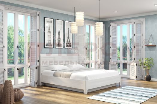 Кровать КР-1863 (1,6х2,0) с П/Мех и жестким изголовьем Мелисса