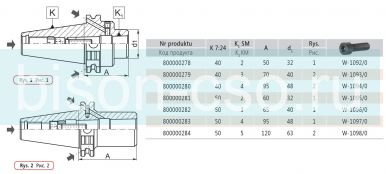 Втулка переходная 1695AD+B-50-2-60 Bison Bial