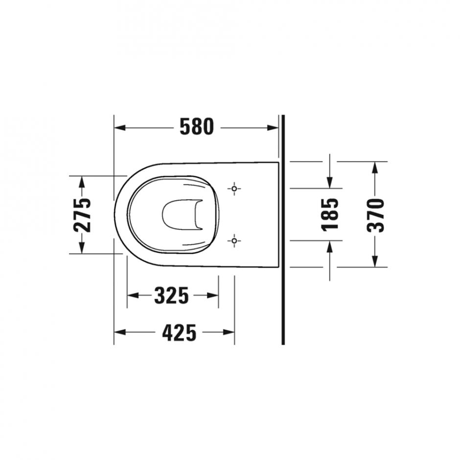 Унитаз Duravit D-Neo rimless 37х58 напольный 200309 ФОТО