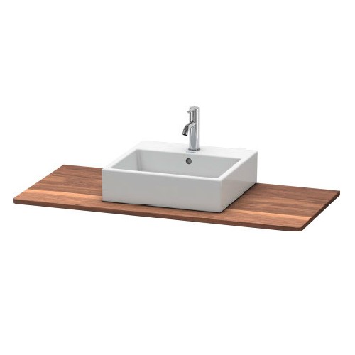 Cтолешница Duravit Xsquare XS061 из массива дерева с одним вырезом схема 3