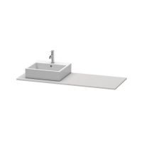 Cтолешница Duravit Xsquare 1,6х160х55 с одним вырезом слева или справа XS060H схема 1