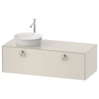 Тумба и консоль Duravit White Tulip WT4982 L/R с одним вырезом схема 2