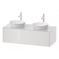 Подвесная тумба и консоль Duravit White Tulip WT497 с двумя вырезами схема 6