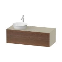 Подвесная тумба Duravit White Tulip WT497 с консолью с одним вырезом схема 1