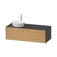 Подвесная тумба Duravit White Tulip WT497 с консолью с одним вырезом схема 3