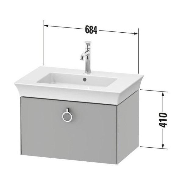 Тумба подвесная Duravit White Tulip WT 425 ФОТО