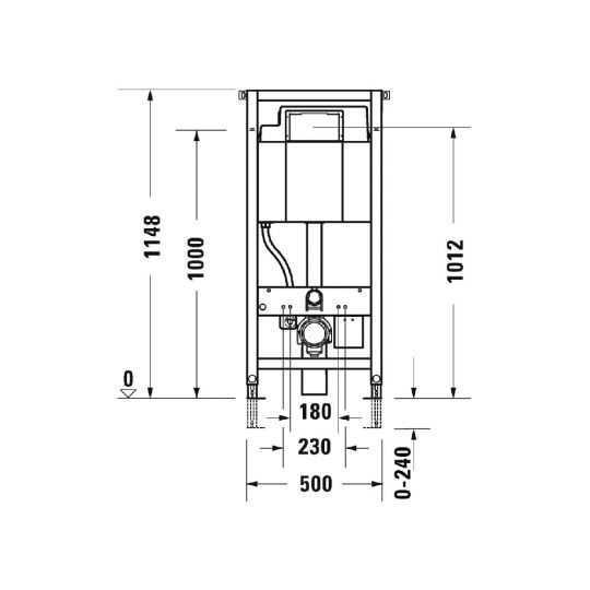 Инсталляция для унитаза Duravit WD100 схема 7