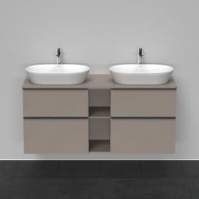 Широкая тумба Duravit D-Neo 64,4х140х55 под две раковины DE497 ФОТО