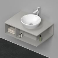 Подвесная тумба Duravit D-Neo DE495 с одним открытым отделением на левой стороне схема 2