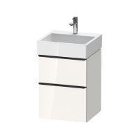 Подвесная тумба Duravit D-Neo DE437 с ящиком и выдвижным отделением для раковин Vero Air схема 1