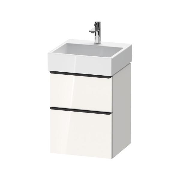 Подвесная тумба Duravit D-Neo DE437 с ящиком и выдвижным отделением для раковин Vero Air схема 1