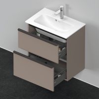 Компактная подвесная тумба Duravit D-Neo DE436 для раковин ME by Starck схема 1