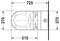 Унитаз с функцией биде Duravit Starck 2 SensoWash 212959 схема 4