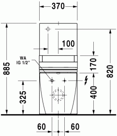 Унитаз с функцией биде Duravit Starck 2 SensoWash 212959 ФОТО