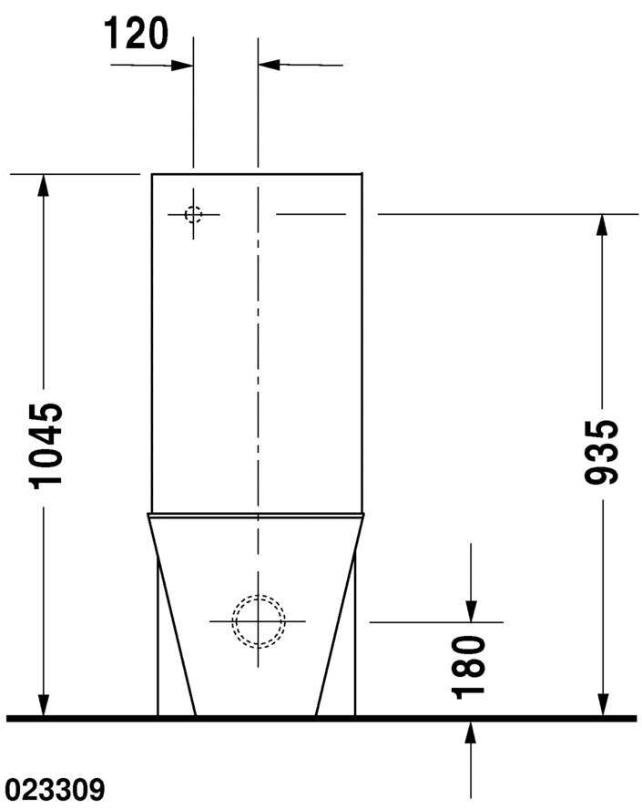 Унитаз Duravit Starck 1 023309 схема 4