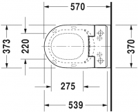 Унитаз с функцией биде Duravit ME by Starck SensoWash 252959 rimless схема 2