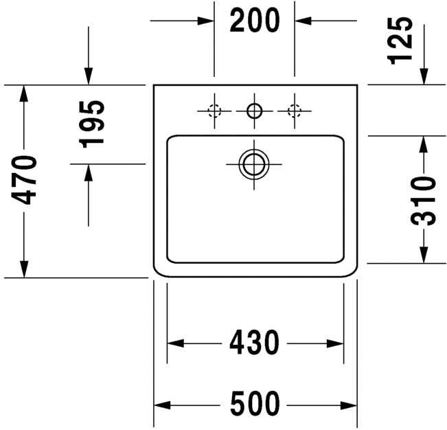 Раковина Duravit Vero накладная 50х47 045450 ФОТО