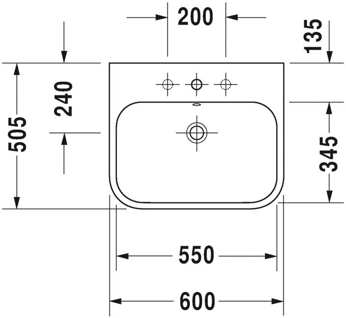 Раковина Duravit Happy D.2 шлифованная 60х50,5 231860 ФОТО