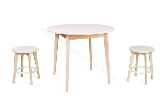 Стол "Рэй" Белая эмаль