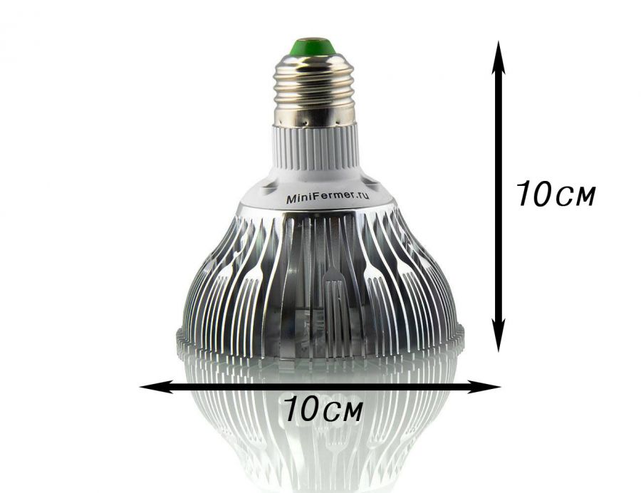 Фитолампа светодиодная МИНИФЕРМЕР Е27 SMD 12W (спектр на выбор)