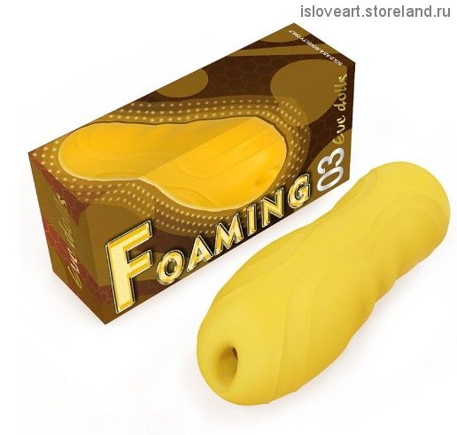 Мастурбатор Foaming Eve Dolls, оранжевый