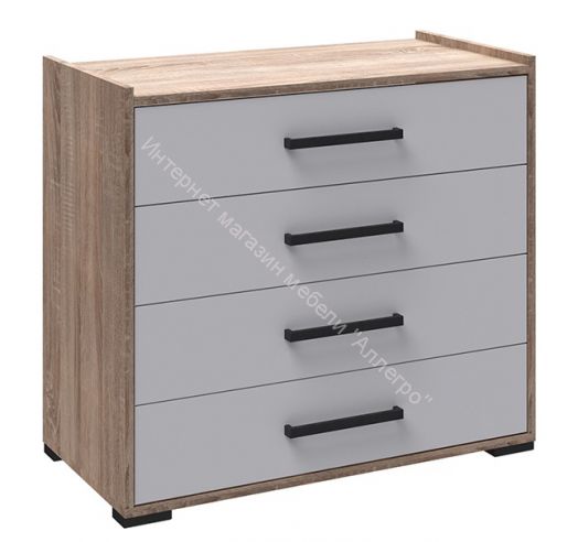 Комод "Соната" (Дуб сонома/Белый)