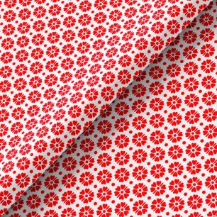 Хлопок - Цветы-сердечки на белом 50х37 см limit