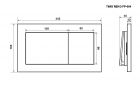 Кнопка смыва TIMO REKO FP-004