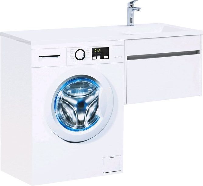 Тумба с раковиной Aquanet Токио 120 R белый (подвесная, 1 ящик) 00239213