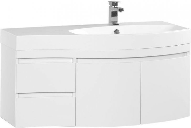 Тумба с раковиной Aquanet Опера 115 R белый (2 дверцы 2 ящика) 00212992